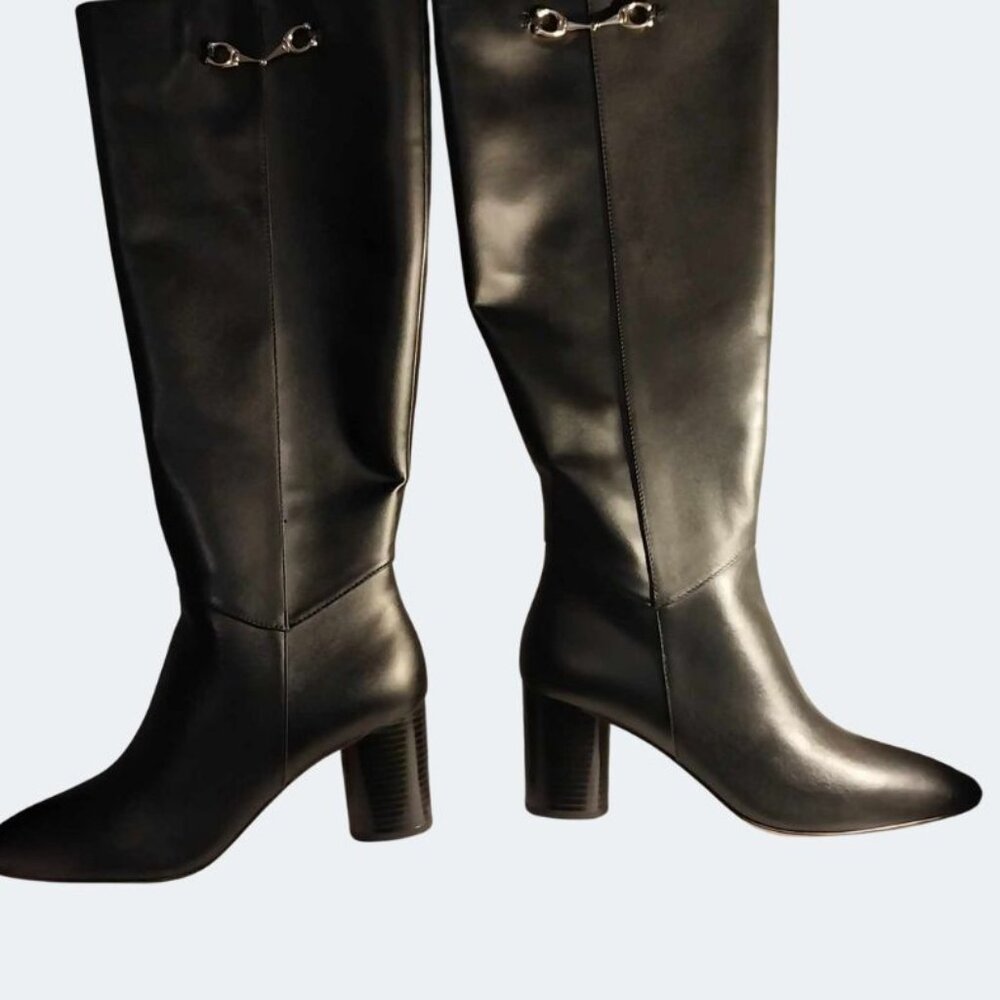 Coach Ingrid Black Leather Boots – Size 7.5 – New in Box